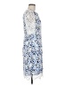 Antonio Melani 100% Polyester Print Blue Cocktail Dress Size 8 - photo 4