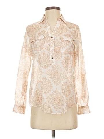 White House Black Market Long Sleeve Blouse (view 1)
