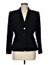 Tahari by ASL 100% Polyester Solid Black Blazer Size 8 Petite - photo 1
