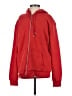 No Comment 100% Polyester Red Zip Up Hoodie Size S - photo 1