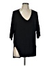 TOV Black 3/4 Sleeve Top Size EU 44 / US 14 - photo 1