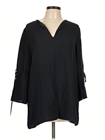Lafayette 148 New York 3/4 Sleeve Silk Top (view 1)