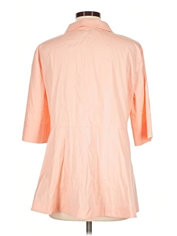 Lafayette 148 New York 3/4 Sleeve Button-Down Shirt (view 2)