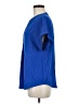 Unbranded 100% Polyester Blue Short Sleeve Blouse Size M - photo 5