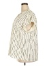 Fun2Fun Stripes Ivory Short Sleeve Blouse Size 2X - photo 5