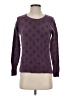 Halogen 100% Cashmere Polka Dots Purple Cashmere Pullover Sweater Size S - photo 1