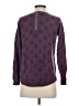 Halogen 100% Cashmere Polka Dots Purple Cashmere Pullover Sweater Size S - photo 2