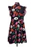 Milly Print Black Casual Dress Size L (estimated) - photo 2
