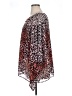 Rafaella Animal Print Orange Poncho Size XL - photo 5
