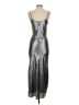 ALLSAINTS Metallic Silver Cocktail Dress Size 0 - photo 2