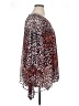 Rafaella Animal Print Orange Poncho Size XL - photo 4