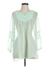 Cal Style 100% Polyester Green 3/4 Sleeve Blouse Size L - photo 1