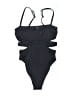Vitamin A Solid Black One Piece Swimsuit Size S - photo 2