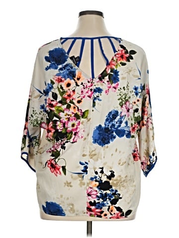 Bobeau 3/4 Sleeve Blouse (view 2)