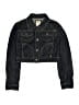 Limited Too Black Denim Jacket Size 14 - photo 1