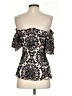 Venus Black Short Sleeve Blouse Size S - photo 2
