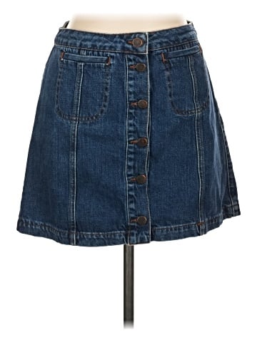 Topshop Denim Skirt (view 1)