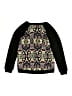 Ella Moss 100% Recycled Polyester Print Black Pullover Sweater Size 12 - photo 2