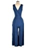 Zenana Solid Blue Jumpsuit Size S - photo 2