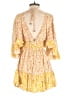 Easel 100% Rayon Yellow Romper Size S - photo 2