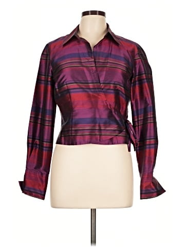 Allison Taylor Long Sleeve Silk Top (view 1)