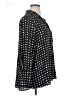 Pleione 100% Polyester Polka Dots Black Long Sleeve Blouse Size XL - photo 4