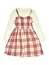 Shein Plaid Ivory Dress Size 8 - photo 1
