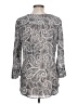 Fred David Paisley Gray 3/4 Sleeve Blouse Size L - photo 2