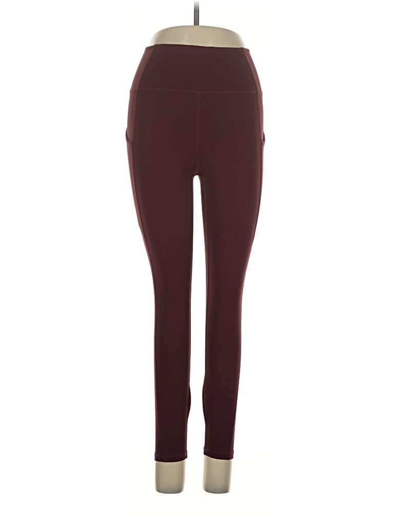 Pre-owned Fabletics Active Pants In Burgundy