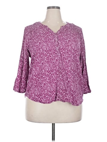 Croft & Barrow 3/4 Sleeve Blouse (view 1)
