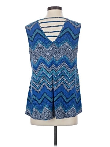 Roz & Ali Sleeveless Blouse (view 2)