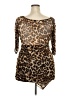 Libian Animal Print Brown Casual Dress Size 2X - photo 2
