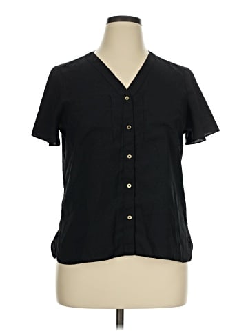 Calvin Klein Short Sleeve Blouse (view 1)