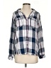 Kut from the Kloth 100% Lyocell Plaid Gray Long Sleeve Blouse Size S - photo 1