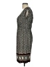 Max Studio Print Gray Casual Dress Size S - photo 5