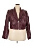 ELOQUII 100% Viscose Burgundy Jacket Size 22 Plus - photo 1