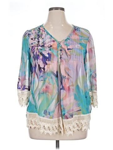 Adiva 3/4 Sleeve Blouse (view 1)