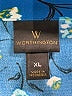 Worthington Blue 3/4 Sleeve Button-Down Shirt Size XL - photo 7