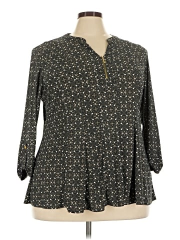 Roz & Ali 3/4 Sleeve Blouse (view 1)