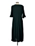 Perceptions Solid Green Casual Dress Size L - photo 2
