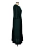 Perceptions Solid Green Casual Dress Size L - photo 4