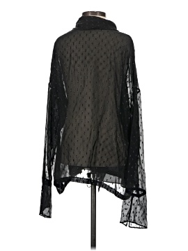 Theory Long Sleeve Silk Top (view 2)