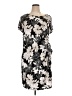 Robbie Bee Print Silver Cocktail Dress Size 1X - photo 1