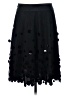 Ann Taylor 100% Polyester Polka Dots Black Formal Skirt Size 4 - photo 2