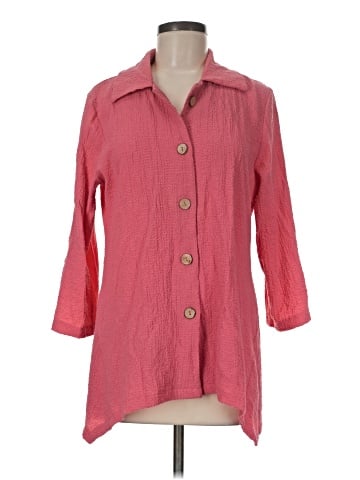 Peck & Peck 3/4 Sleeve Button-Down Shirt (view 1)