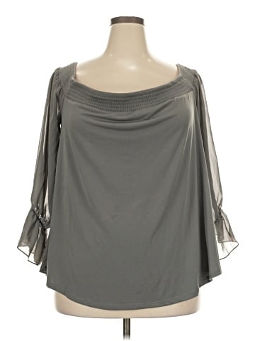Torrid 3/4 Sleeve Blouse (view 1)