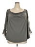 Torrid Gray 3/4 Sleeve Blouse Size 2X Plus (2) - photo 1