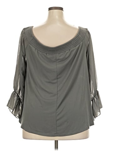 Torrid 3/4 Sleeve Blouse (view 2)