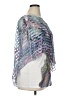 One World Silver 3/4 Sleeve Blouse Size XL - photo 4