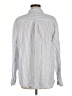 Gap 100% Linen Stripes Blue Long Sleeve Button-Down Shirt Size M (tall) - photo 2